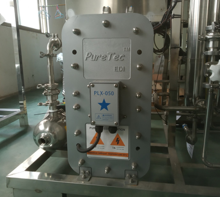 250LPH SS316 شیر سیستم آب تصفیه شده برای داروسازی دو سیستم EDI
