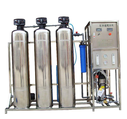 سیستم اسمز معکوس RO 500LPH کامل / نیمه کنترل برای آب خالص
