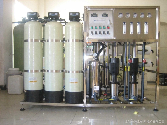 سیستم اسمز معکوس RO 500LPH کامل / نیمه کنترل برای آب خالص