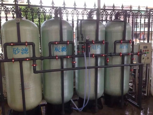 سیستم کانی سازی آب لوله UPVC / SS / کارخانه مبتنی بر رزین تبادل یونی