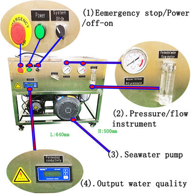 Small Seawater RO Plant 99.7٪ راندمان رد آنتی باکتریال 220 ولت