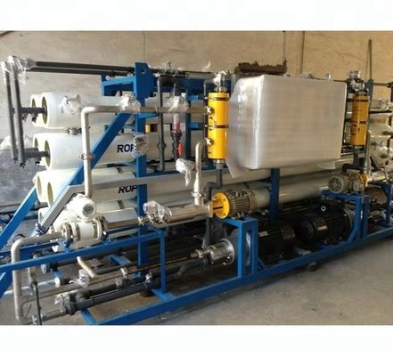 600ppm سیستم فیلتر کارخانه اسمز معکوس آب دریا مجهز به PLC