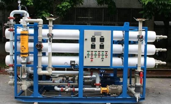 600ppm سیستم فیلتر کارخانه اسمز معکوس آب دریا مجهز به PLC