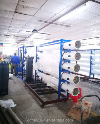 FRP تصفیه آب نانوفیلتراسیون 10m3/Hr با پمپ Grundfos