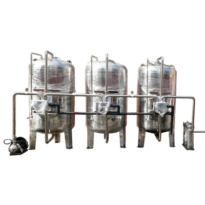 فیلتر شنی کوارتز کربن فعال فولاد ضد زنگ 2500L/H